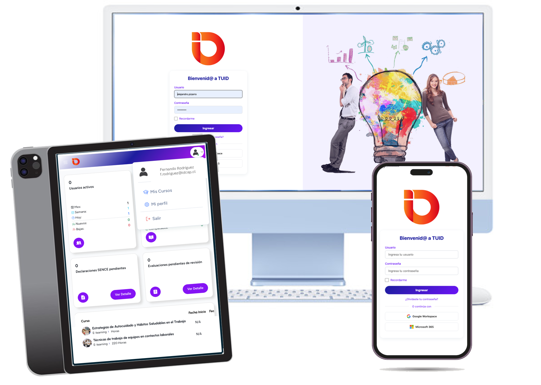 TUID en múltiples dispositivos